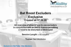 Bat Roost Excluders