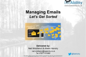 Managing Emails – Let’s Get Sorted