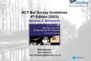 BCT Bat Survey Guidelines 4th Edition – Session 2 – Structures
