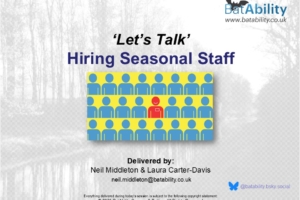‘Let’s Talk’ – Hiring Seasonal Staff